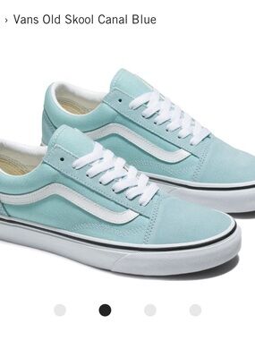 Vans low top sneakers in canal blue and white
